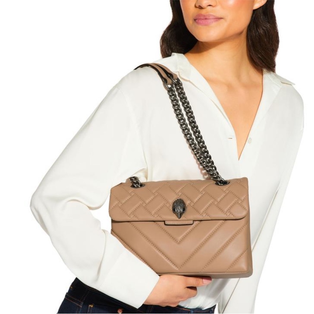Kurt Geiger Tan Quilted Shoulder Bag